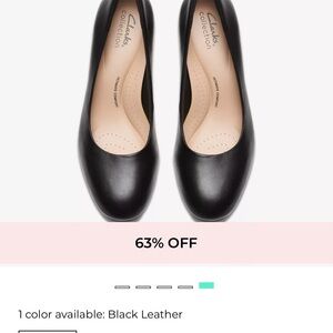 Size 7 Clarks Ambyr2 Brayley. Black leather.